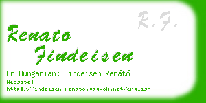 renato findeisen business card